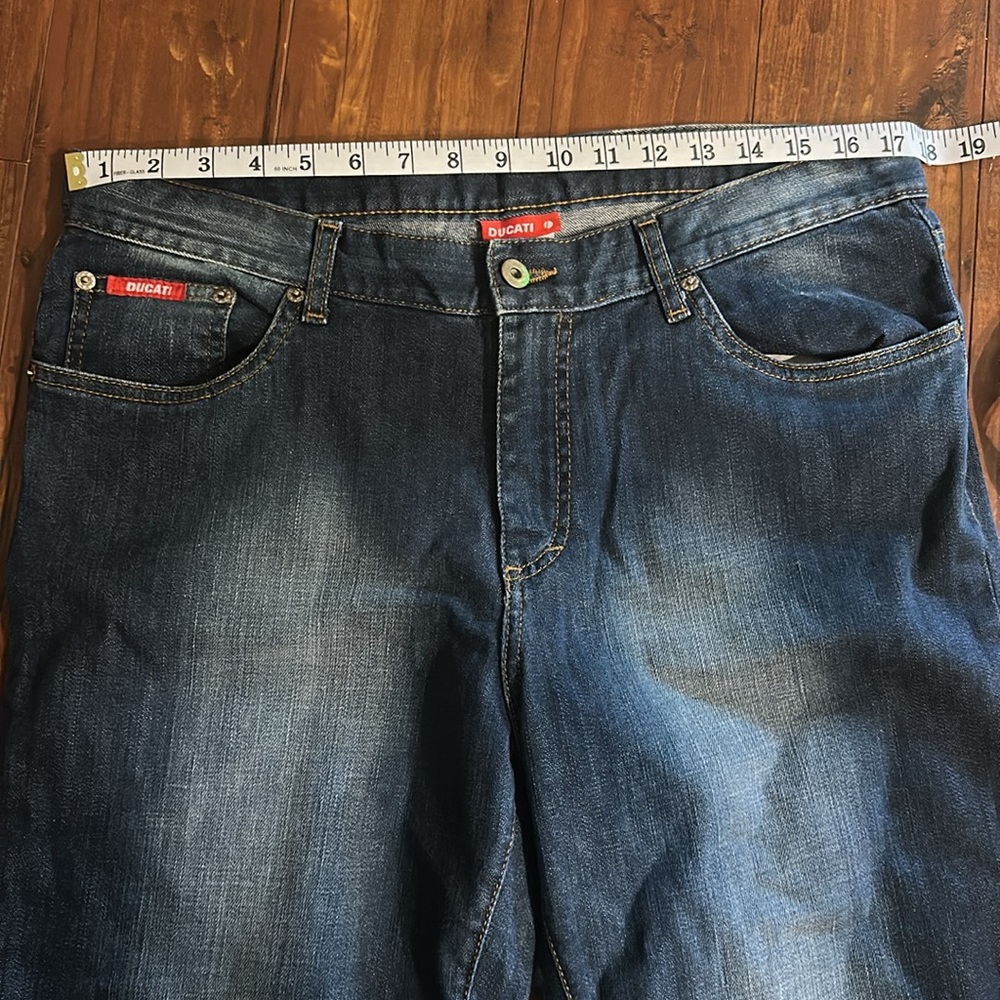 Ducati Desmo Motorcycle Riding Jeans Blue Denim Approx 36x28 - Picture 5 of 9